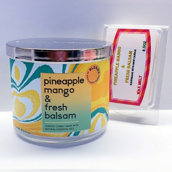 PINEAPPLE MANGO & FRESH BALSAM -Bath & Body Works Candle Wax Melts- $8 pack - Picture 7 of 9